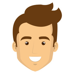 young man casual avatar vector illustration design