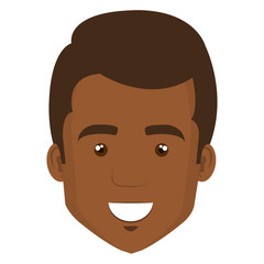 young black man casual avatar vector illustration design