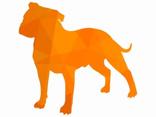 illustration of a dog, vector draw