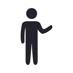 Male pictogram symbol icon vector illustration graphic design