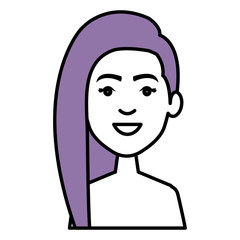 beautiful and young woman student vector illustration design