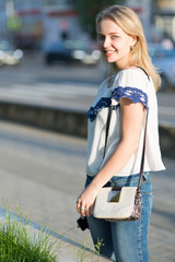 Young woman in the city