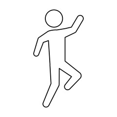 Male pictogram symbol icon vector illustration graphic design