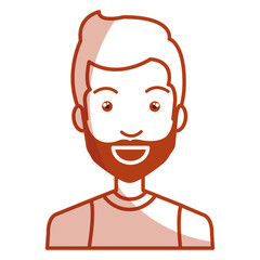 young man casual avatar vector illustration design