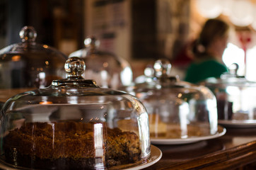 Fototapeta na wymiar Cakes in Cafe