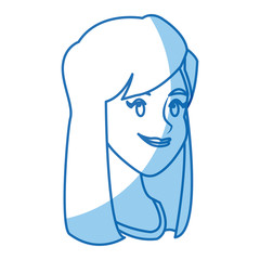 character face girl smile lifestyle vector illustration