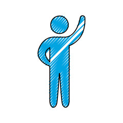 Male pictogram symbol icon vector illustration graphic design