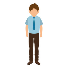 businessman avatar character icon vector illustration design