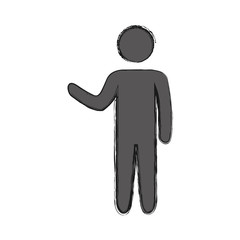 Male pictogram symbol icon vector illustration graphic design