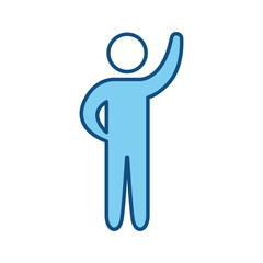 Male pictogram symbol icon vector illustration graphic design