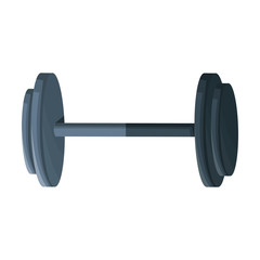dumbbell weight workout hard gym vector illustration