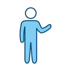 Male pictogram symbol icon vector illustration graphic design