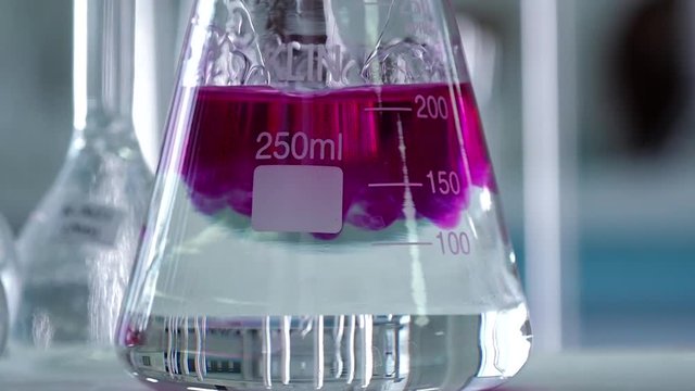 Laboratory, cones, reagents