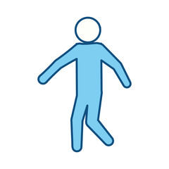 Male pictogram symbol icon vector illustration graphic design