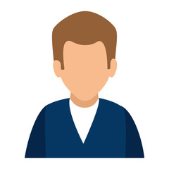 businessman isometric avatar character vector illustration design