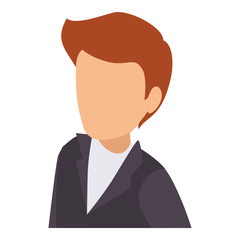 businessman isometric avatar character vector illustration design