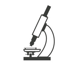 microscope equipment discovery analyzing science line vector illustration