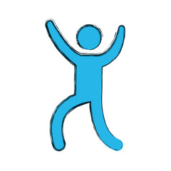 Male pictogram symbol icon vector illustration graphic design