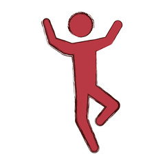 Male pictogram symbol icon vector illustration graphic design