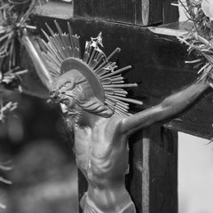 crucifixion of Jesus Christ as a symbol of resurrection and immortality of the human soul (old...