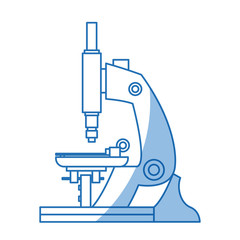 microscope equipment discovery analyzing science shadowvector illustration
