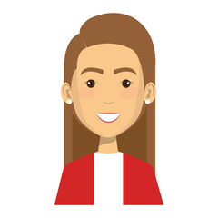 businesswoman avatar character icon vector illustration design