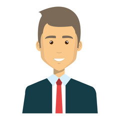 businessman avatar character icon vector illustration design