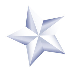 white star american independence nation symbol vector illustration