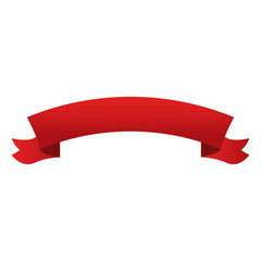 ribbon banner decoration ornament element vector illustration