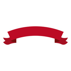 ribon banner decoration ornament element vector illustration