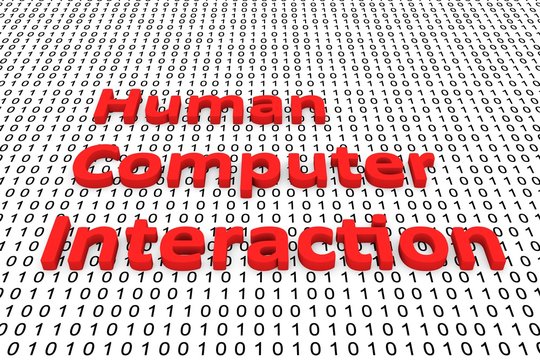 Human Computer Interaction In The Form Of Binary Code, 3D Illustration