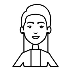 businesswoman avatar character icon vector illustration design