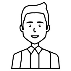 businessman avatar character icon vector illustration design