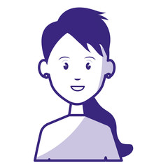 beautiful and young woman student vector illustration design