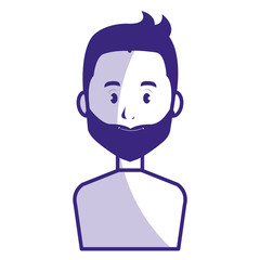 young man avatar character vector illustration design