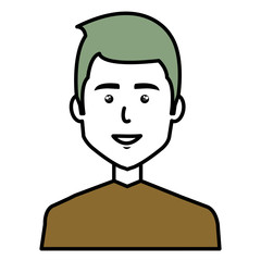 businessman avatar character icon vector illustration design