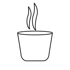 drink oriental traditional gourmet national line vector illustration