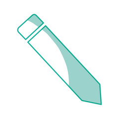 Wooden pencil isolated icon vector illustration graphic design