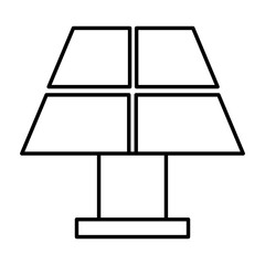 panel solar ecology icon vector illustration design