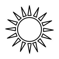 sun ecology symbol icon vector illustration design