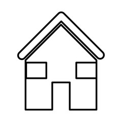 house exterior isolated icon vector illustration design
