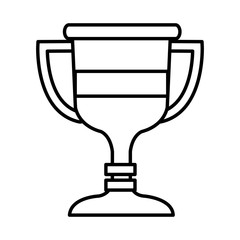 trophy cup isolated icon vector illustration design