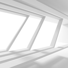 Minimalistic Interior Design. Empty Room with Window