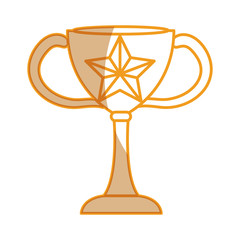 trophy cup isolated icon vector illustration design
