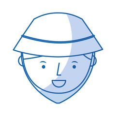 young man with summer fashion vector illustration design