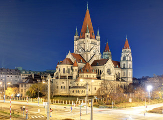 Obraz premium Vienna - St. Francis of Assisi Church, Mexikoplatz