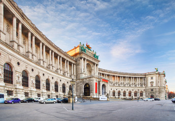 Obraz premium Vienna Hofburg Imperial Palace at day, Austria
