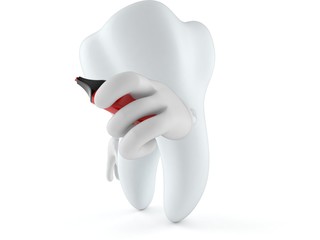 Tooth character holding marker
