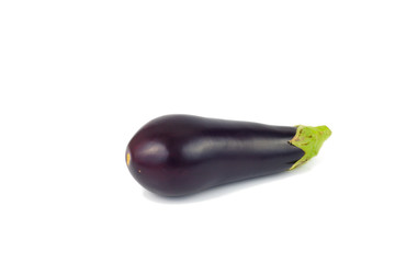 Organics eggplant isolate on white background