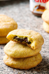 nutella stuffed snickerdoodles.style rustic